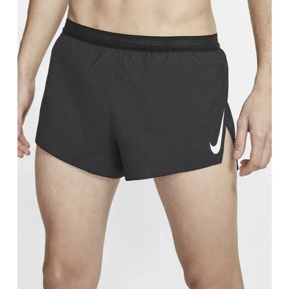 Nike Dri-Fit ADV 2” Running Racing Shorts CJ7837-010 Black Men's XL NEW - Picture 1 of 5